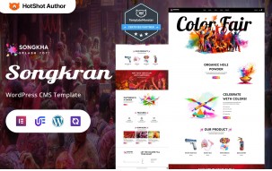 Songkha - Songkran Celebration And Water Festival WordPress Elementor Theme
