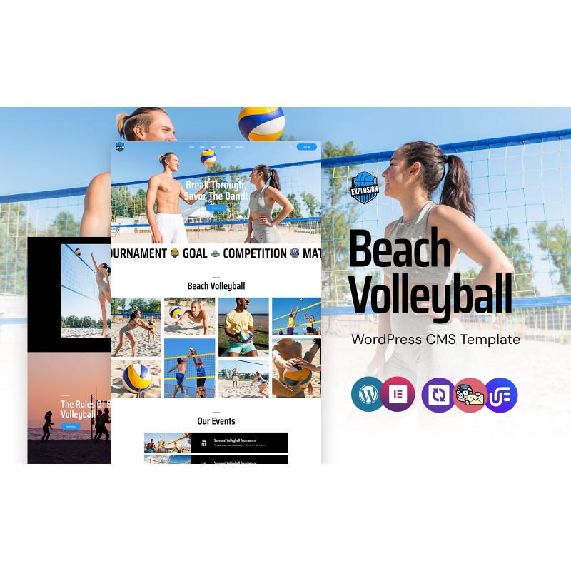 Explosion - Volleyball Academy And Coaching WordPress Elementor Theme