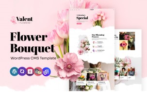 Valent - Flower Boutique, Wedding Flowers And Florist Multipurpose WordPress Elementor Theme