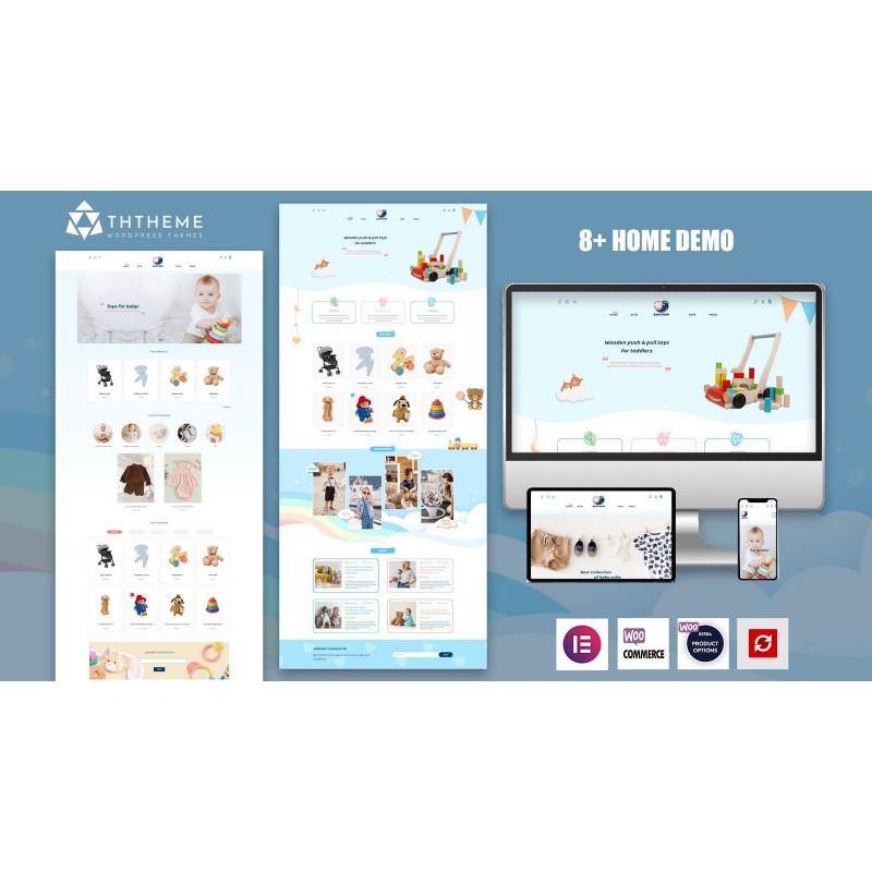 BabyShop - Kids Store Fashion & Toys Elementor WordPress Theme