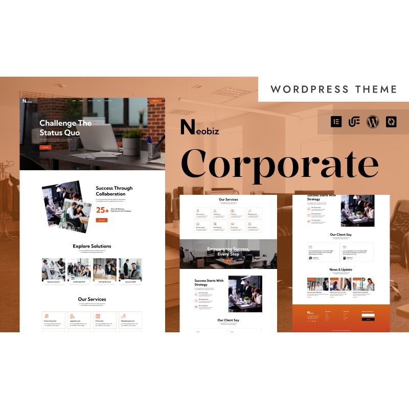 Neobiz - Professional Business & Corporate WordPress Elementor Theme