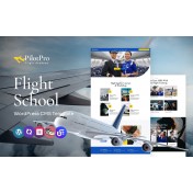 PilotPro - Private Airline Charters and Flight School Multipurpose WordPress Elementor Theme