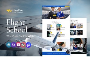 PilotPro - Private Airline Charters and Flight School Multipurpose WordPress Elementor Theme