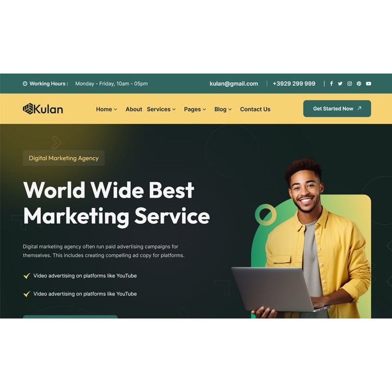 Kulan - Digital Marketing Agency WordPress Theme
