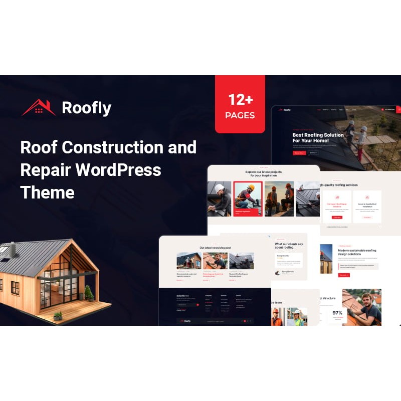 Roofly &ndash; Roofing Services Elementor WordPress Theme