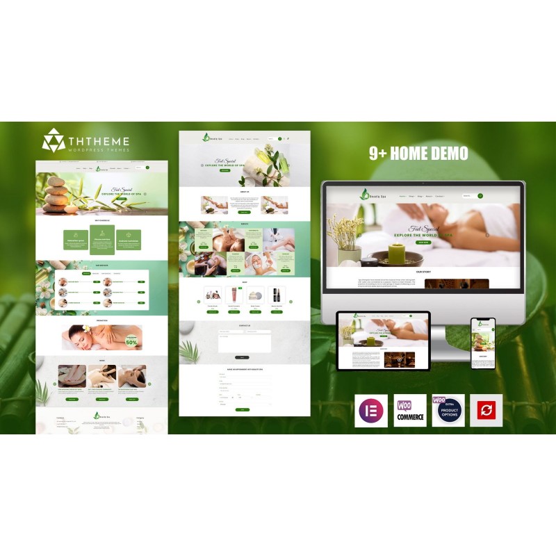 Beauty Spa &ndash; The Elementor Spa & Massage Salon WordPress theme