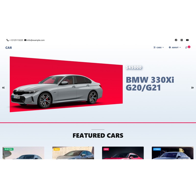 Car Dealer & Car Rental Listing WordPress theme