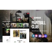 Gunman - Paintball Club WordPress Elementor Theme