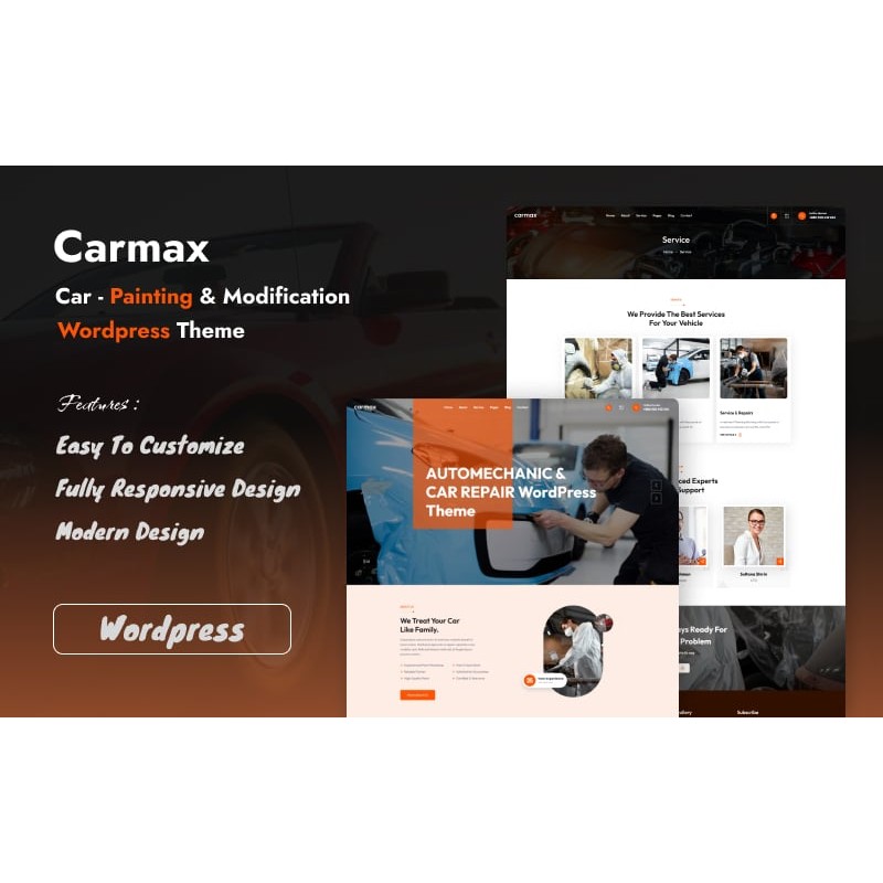 Carmax - Car Painting & Modification Wordpress Theme