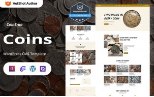CoinEraa - Antique, Historic And Exhibition Coins WordPress Elementor Theme