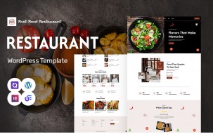 Fast Food Restaurant - Elegant Restaurant And Caf&eacute; WordPress Elementor Theme