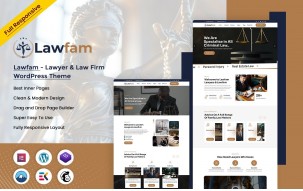 Lawfam - Lawyer & Law Firm WordPress Theme