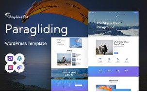 Paragliding Club - Paragliding, Skydiving And Extreme Sports WordPress Elementor Theme