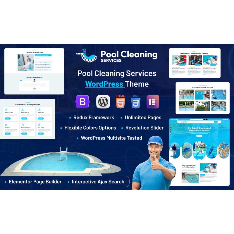 Pool Club WordPress Theme