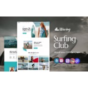 Waving - Surfing Board An Adventure WordPress Elementor Theme