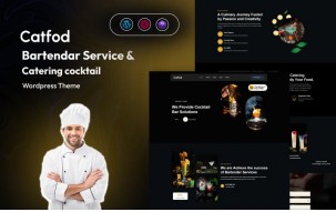 Catfod - Bartender Services & Catering Cocktail WordPress Theme