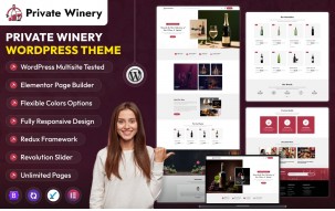 Private Winery Elementor WordPress Theme