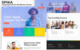 SPIKA - Language School and Course Educational WordPress Theme