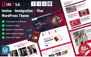 Imvisa - Immigration and Visa WordPress Theme