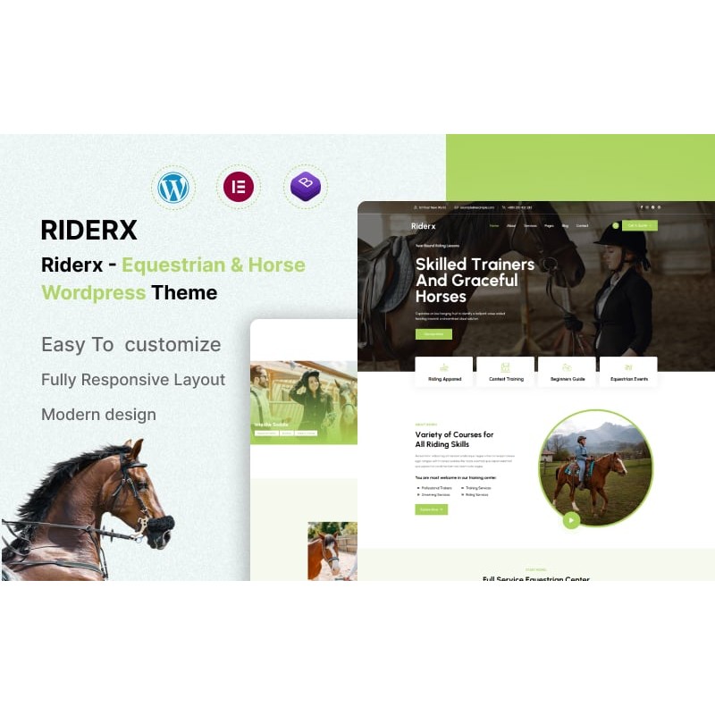 Riderx - Equestrian & Horse Riding Club WordPress Theme