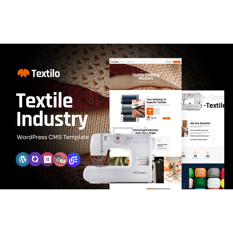 Textilo - Textile Industry And Clothing Services Multipurpose WordPress Elementor Theme