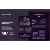 Digismark - Dark Digital Marketing Agency Elementor Wordpress Theme
