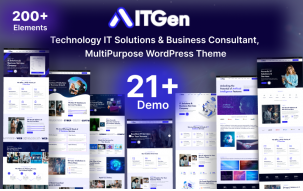 ITGen - Technology IT Solutions & Business Consultant WordPress Theme