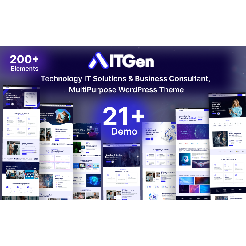 ITGen - Technology IT Solutions & Business Consultant WordPress Theme
