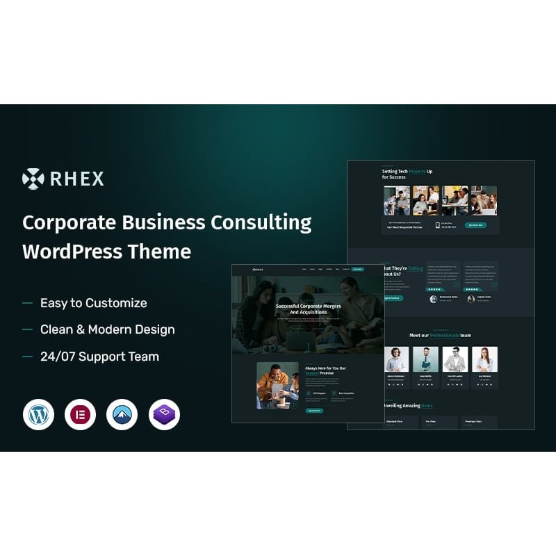 Rhex - Corporate Business Consulting WordPress Theme