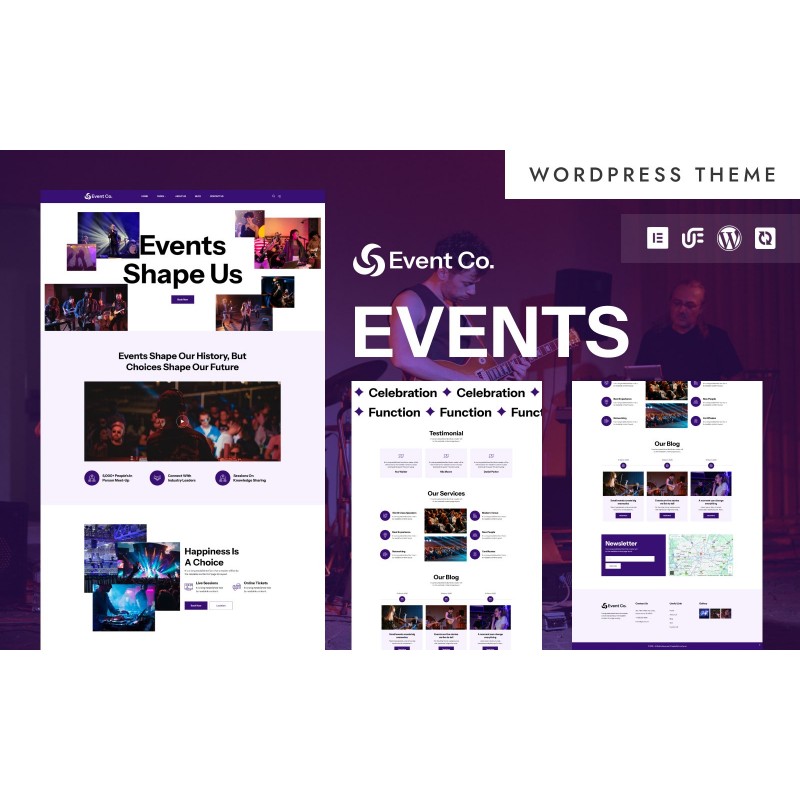 Event Co. - Concert, Festival & Event Management WordPress Elementor Theme