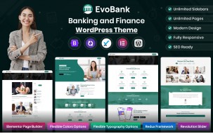 EvoBank - Banking and Finance WordPress Theme
