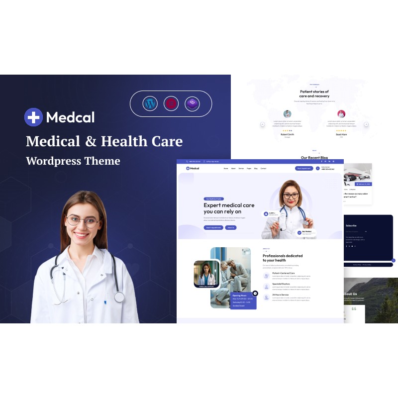 Medcal - Medical and Health Care Wordpress Theme