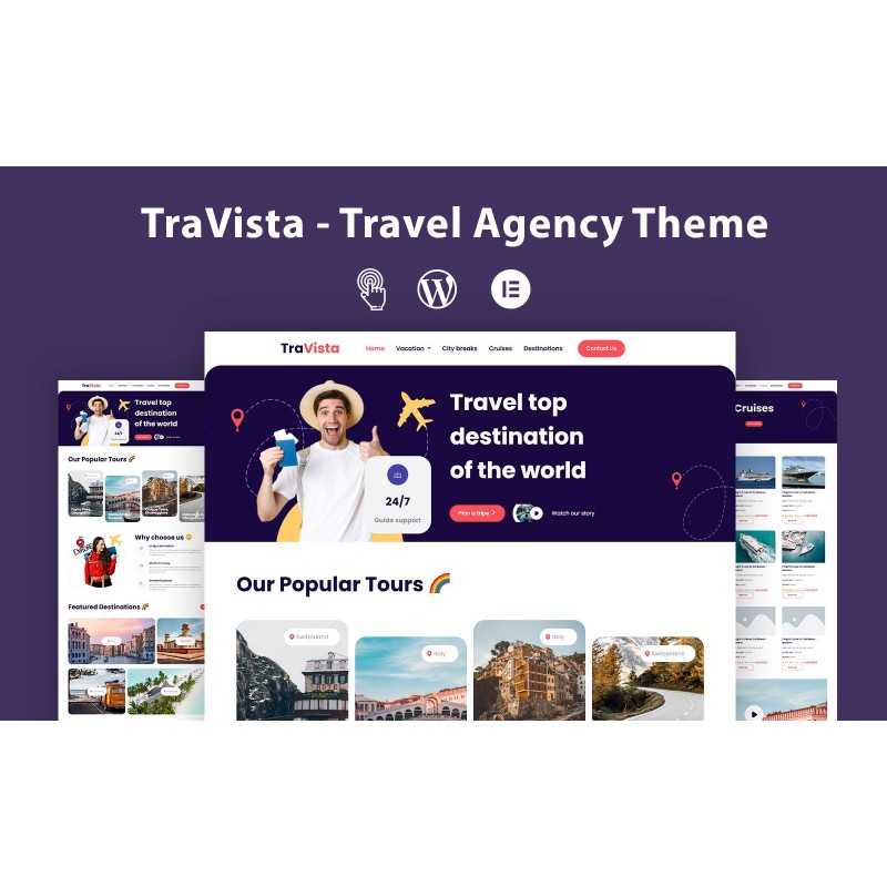 TraVista - Travel Agency WordPress Theme