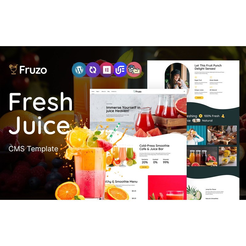 Fruzo - Fresh Juice Store Multipurpose Responsive WordPress Theme