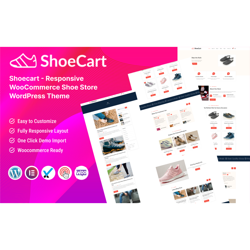 ShoeCart - Responsive WooCommerce Shoe Store WordPress Theme