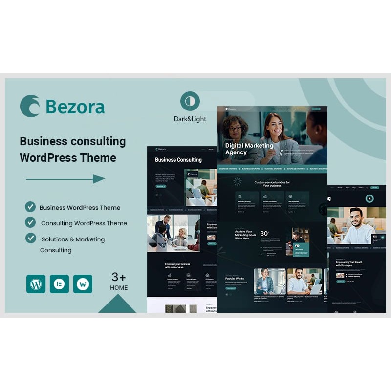 Bezora &ndash; Business Consulting & Digital Marketing Agency WordPress Theme