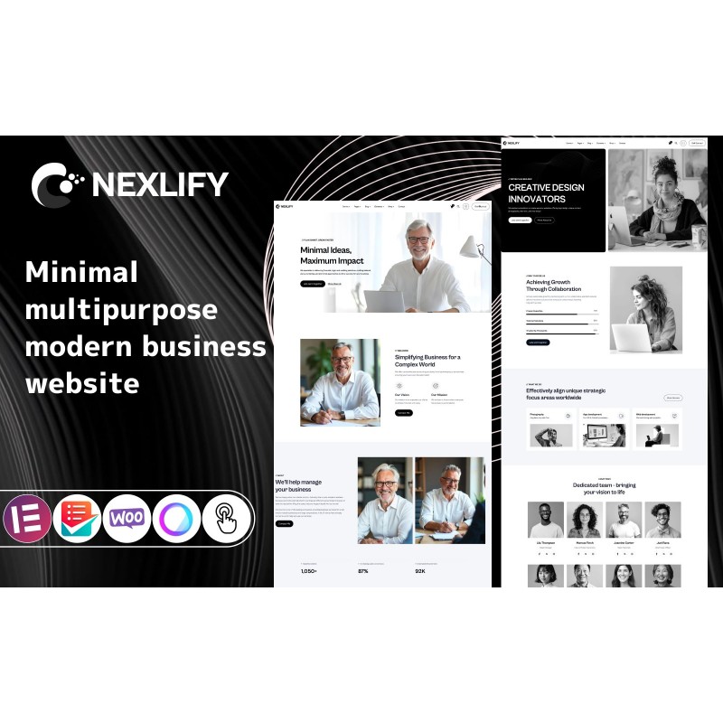 Nexlify - Business Multipurpose Minimal WordPress Elementor Theme