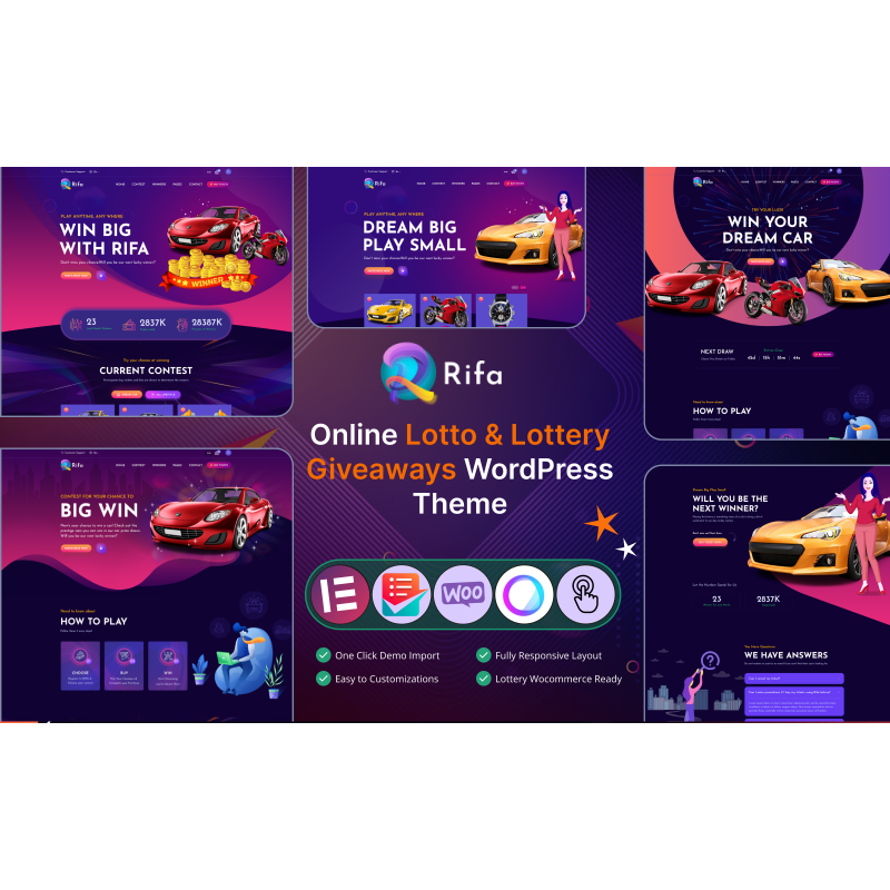 Rifa - Online Lotto & Lottery Giveaways WordPress Theme