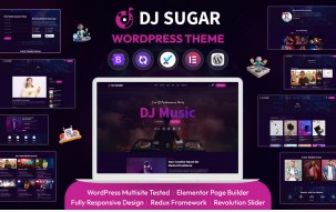 Dj Sugar Music Responsive WordPress Theme