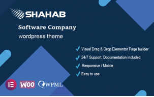 Shahab - Software Company Responsive WordPress Theme