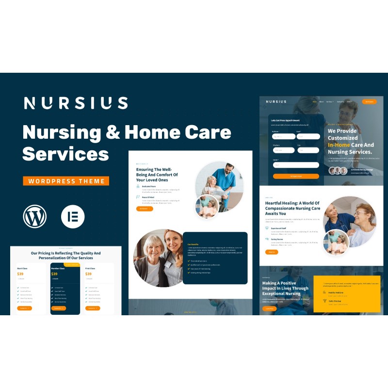 Nursius &ndash; Elderly Care & Private Nursing WordPress Theme