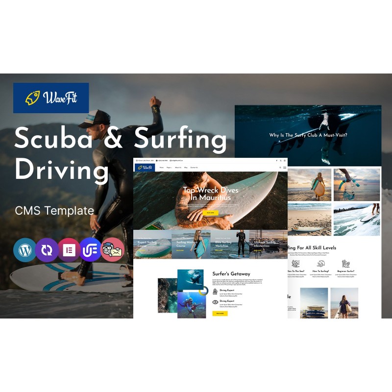 WaveFit - Scuba and Surfing Driving Multipurpose Responsive WordPress Theme