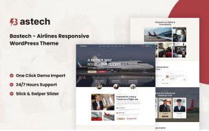 Bastech - Airlines Responsive WordPress Theme