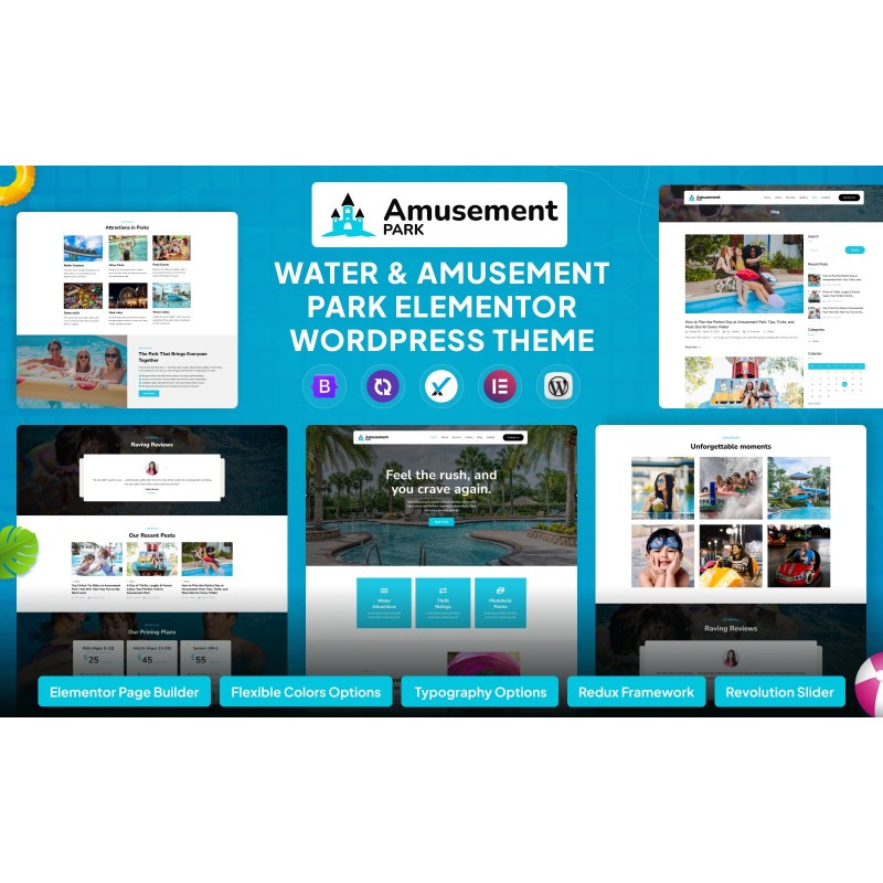 Amusement Park Elementor WordPress Theme