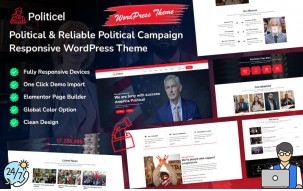 Politicel - Political & Reliable Political Campaign Responsive WordPress Theme