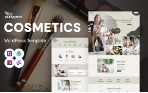 Gleamifly - Beauty & Cosmetics Store WordPress Elementor Theme