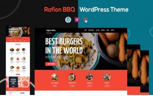 Rafion - BBQ Restaurant One Page WordPress Theme
