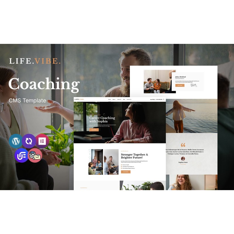 Lifevibe - life Coaching Club Multipurpose Responsive WordPress Theme