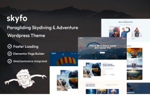 Skyfo - Paragliding Skydiving And Adventure WordPress Theme