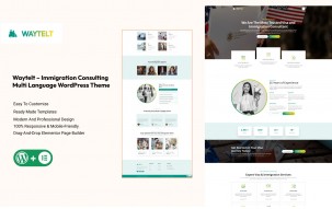 Waytelt &ndash; Immigration Consulting Multilanguage WordPress Theme